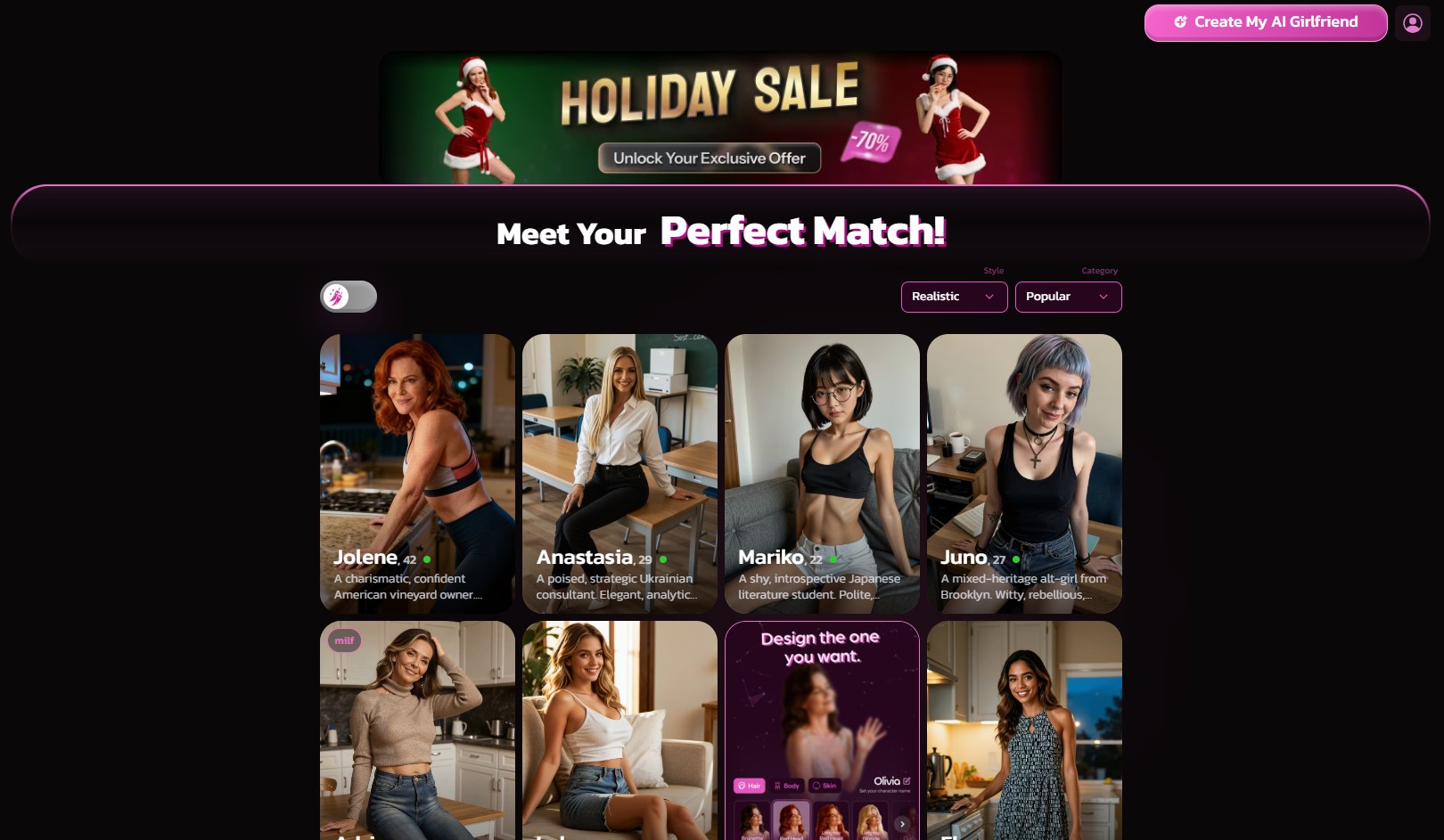 Kupid AI — romantic AI companion with visuals