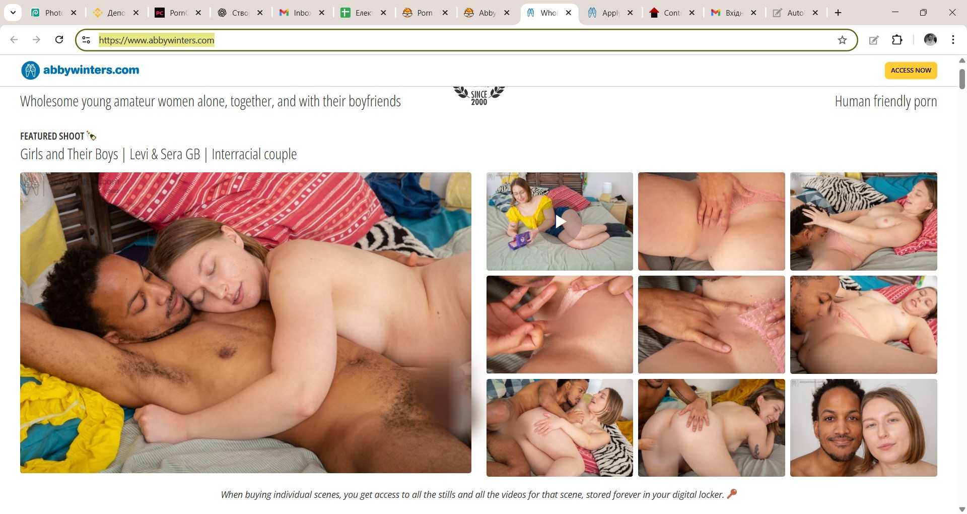 AbbyWinters natural amateur adult content site