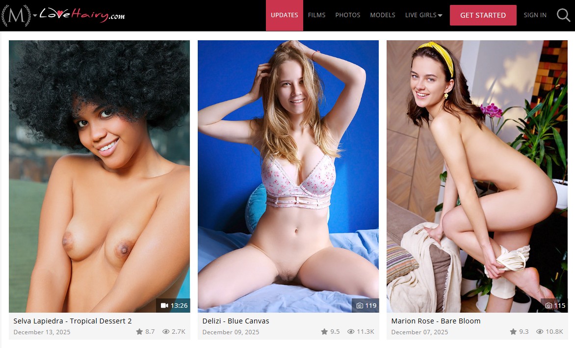 Love Hairy – natural nude photography and artistic erotic imagery